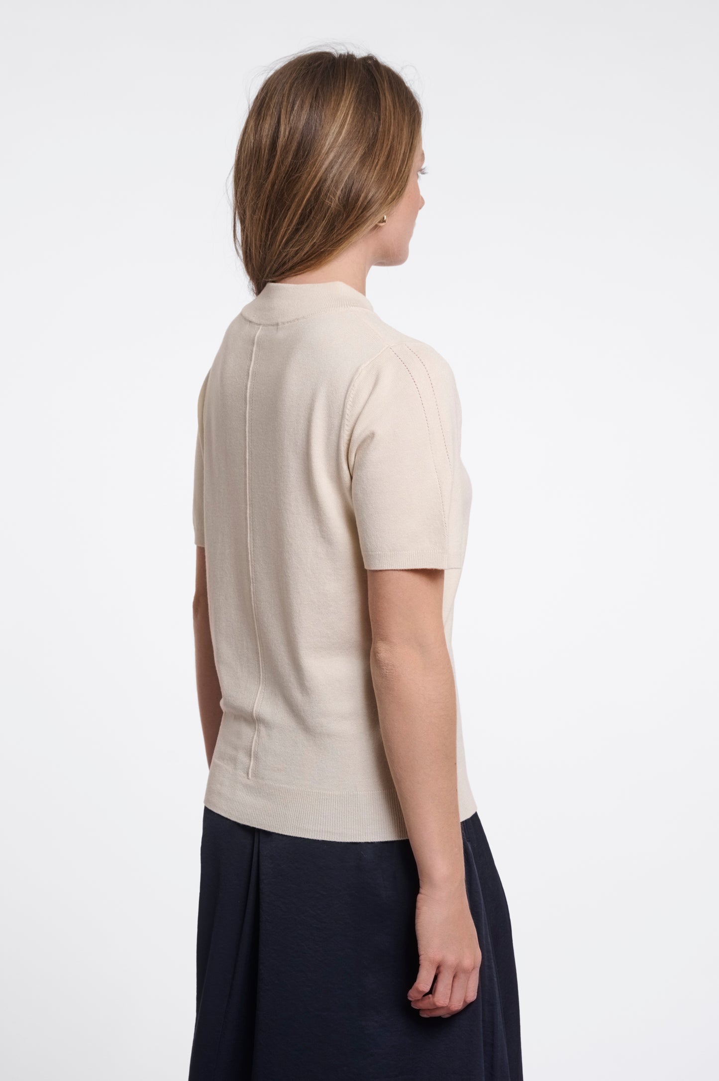 Pullover Rino&Pelle Fenella short sleeve - Birch