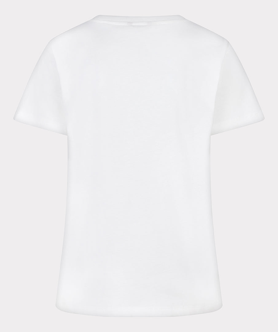 T-shirt Esqualo 'Summer' - Off white/pink