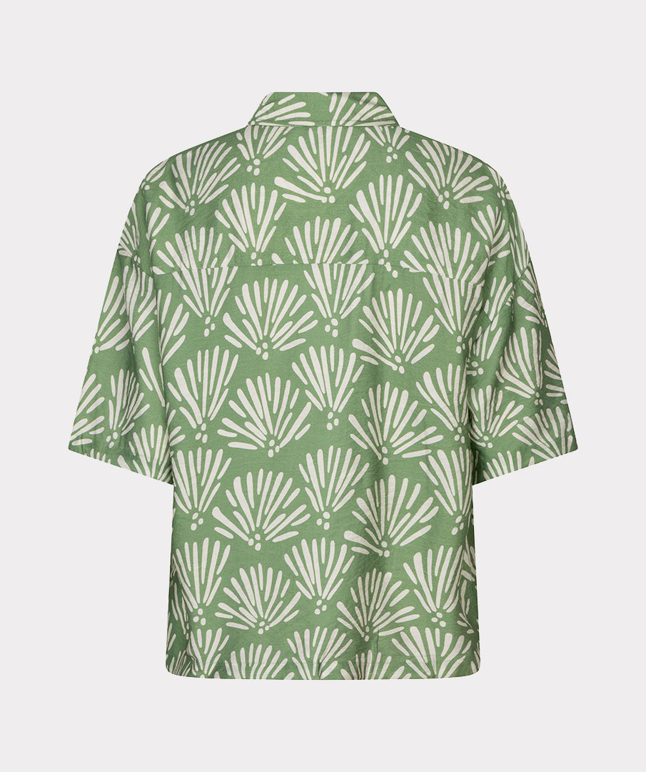Blouse Esqualo Tropical print - Jungle green