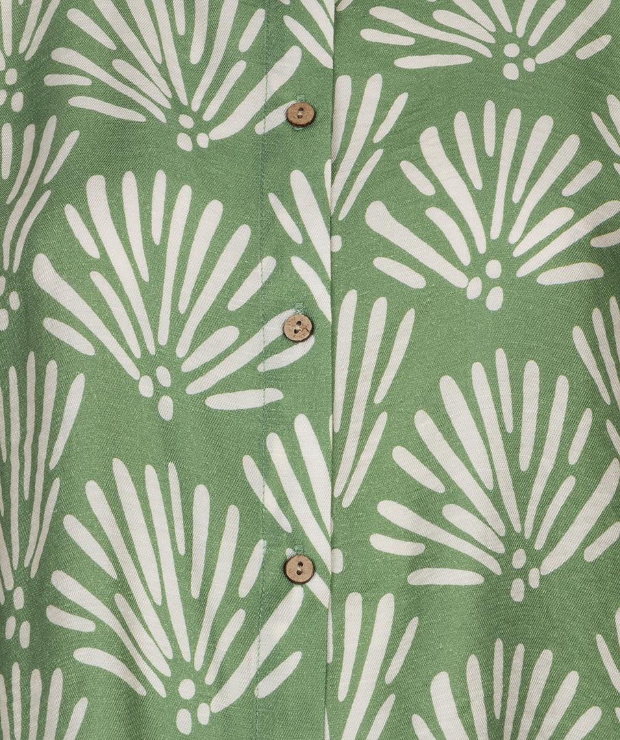 Blouse Esqualo Tropical print - Jungle green