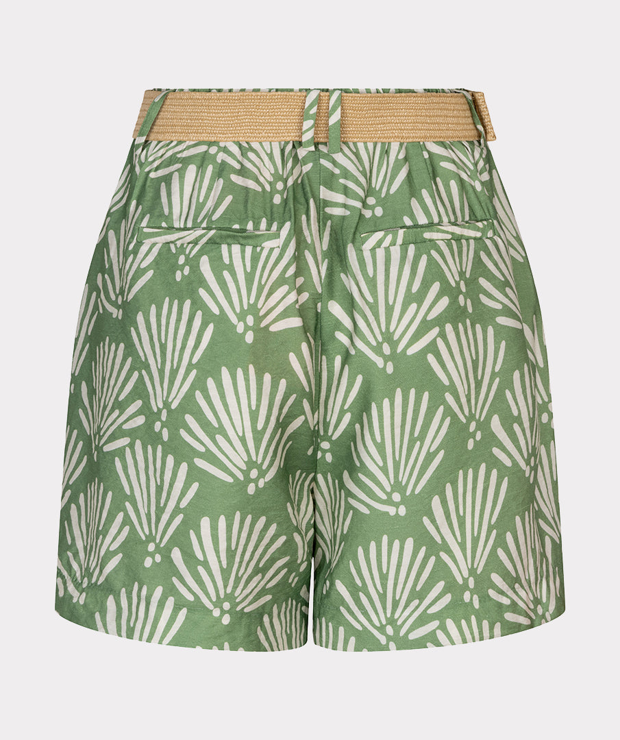 Short Esqualo Tropical print - Jungle green