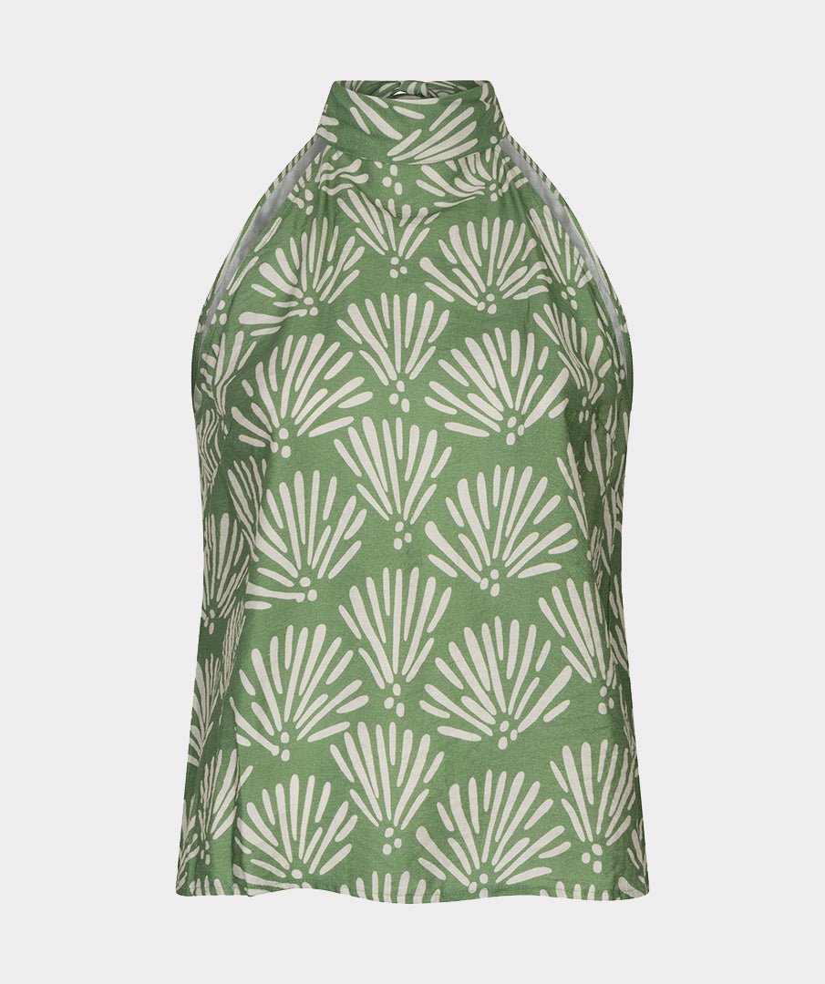 Top Esqualo Tropical print - Jungle green