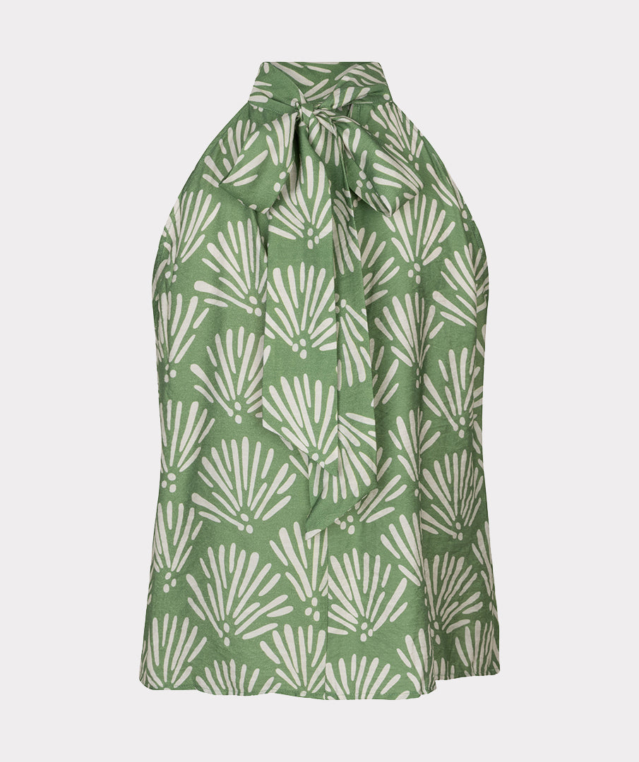 Top Esqualo Tropical print - Jungle green