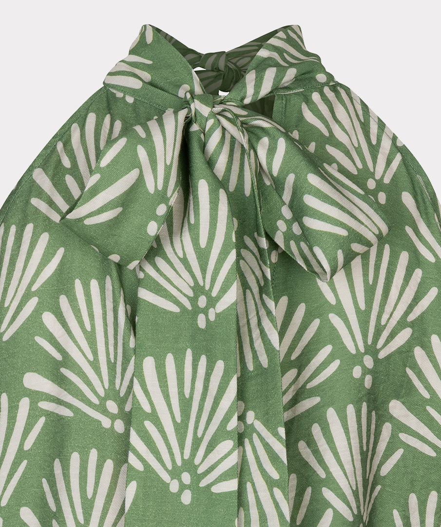 Top Esqualo Tropical print - Jungle green