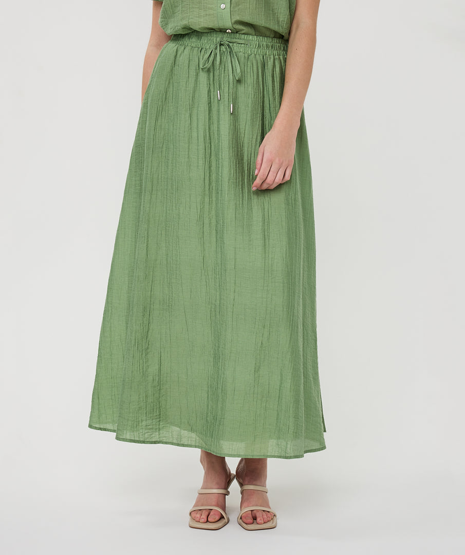 Rok Esqualo light crinkle - Jungle green