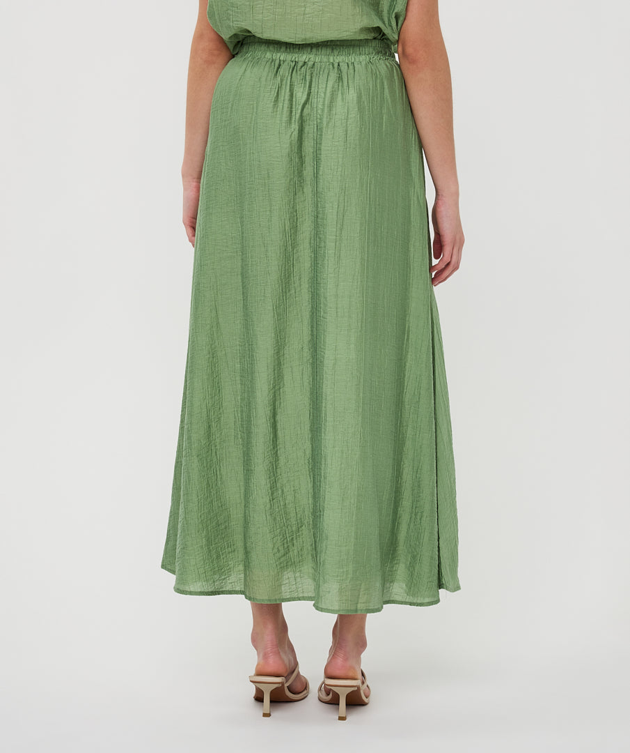Rok Esqualo light crinkle - Jungle green