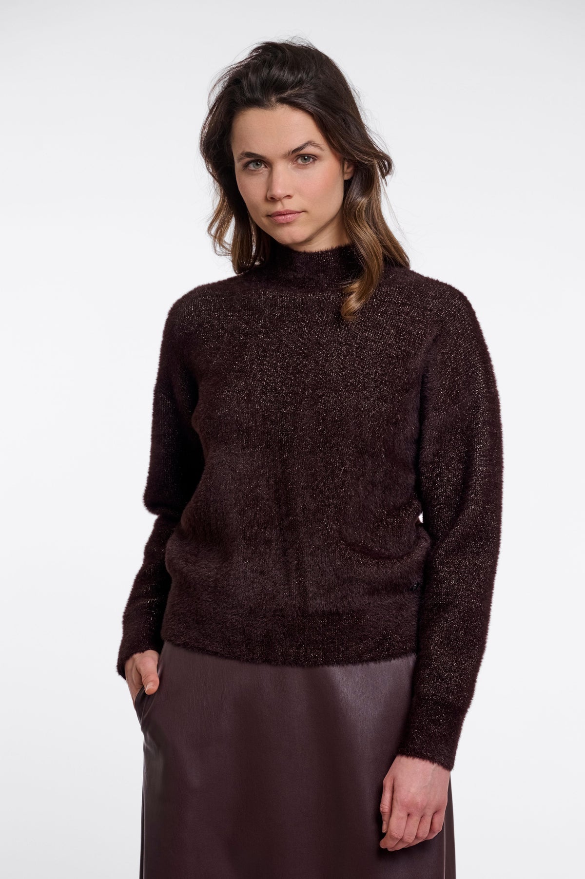 Trui Rino&Pelle high neck pullover Halvin - Peated