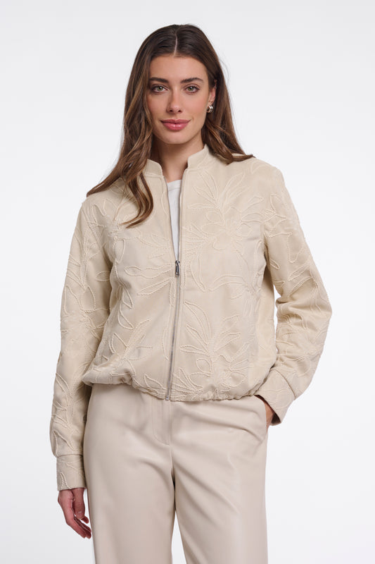 Jasje Rino&Pelle Henne jacket with zipper closure - Birch