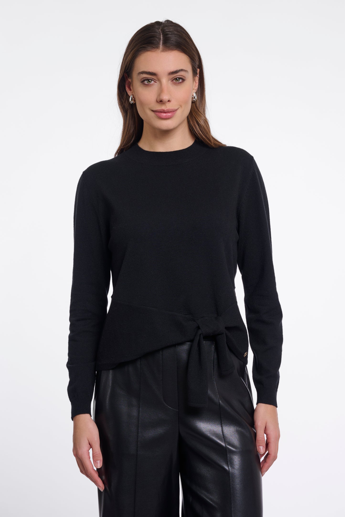 Pullover Rino&Pelle Kuro crew neck - Black