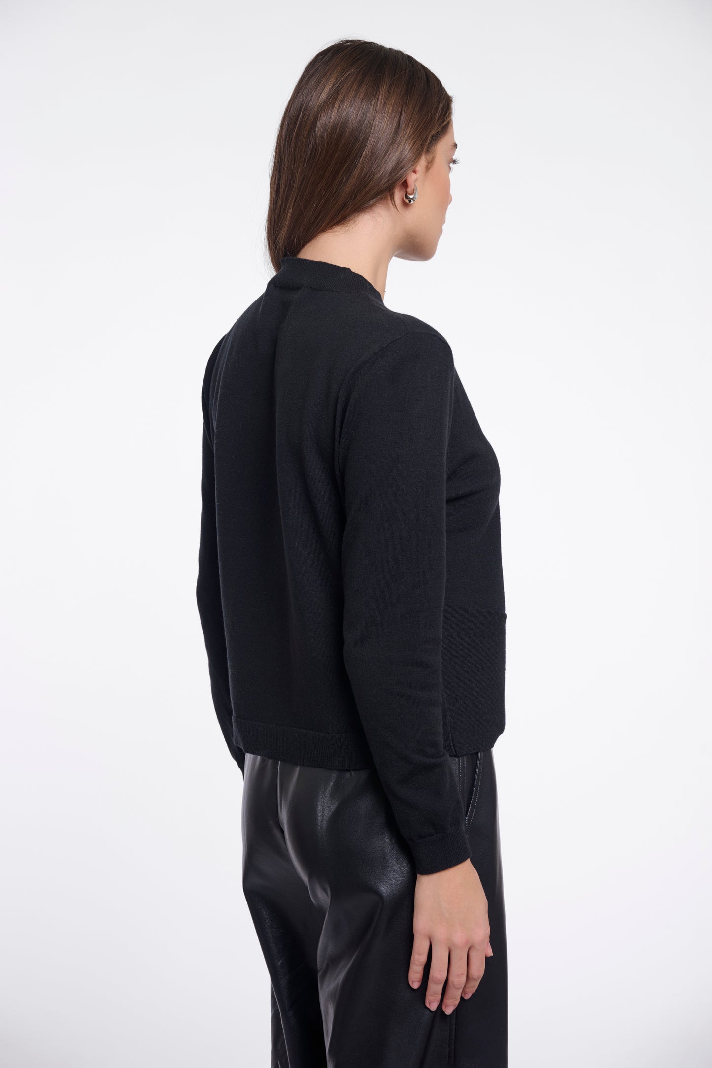 Pullover Rino&Pelle Kuro crew neck - Black