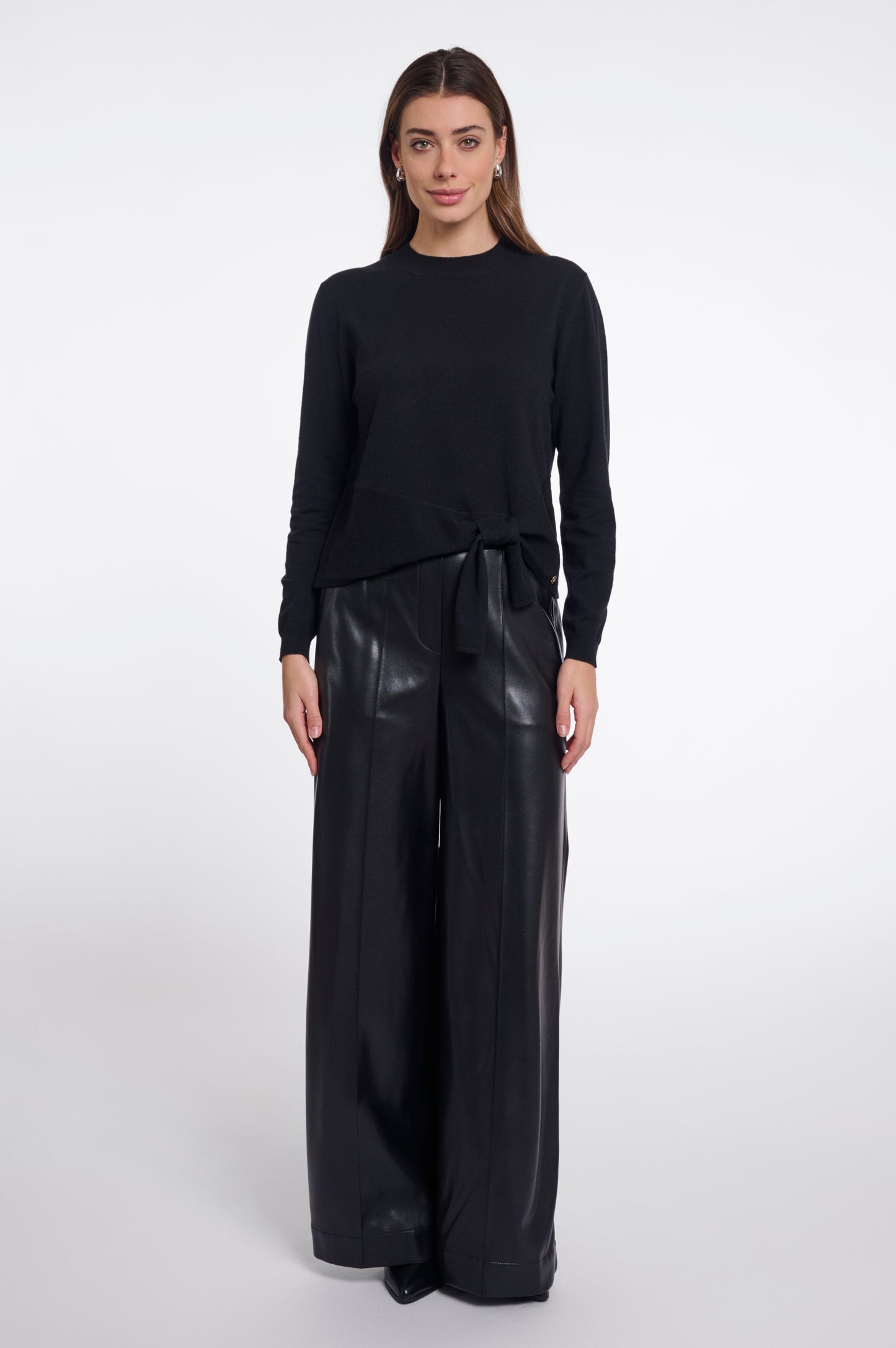Pullover Rino&Pelle Kuro crew neck - Black