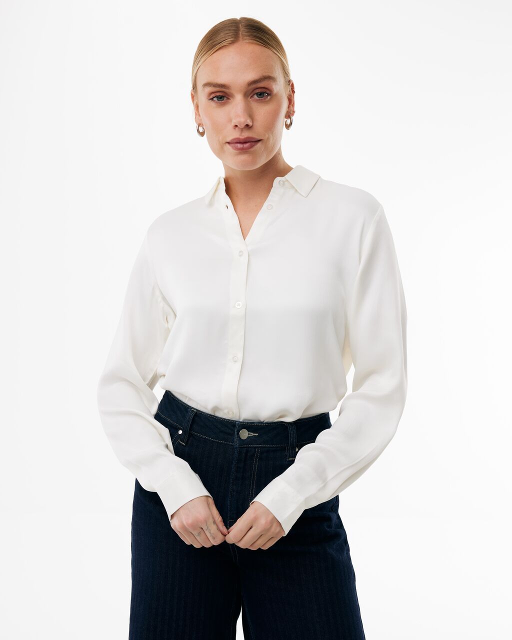 Satin blouse Mexx Chamomile - Off white