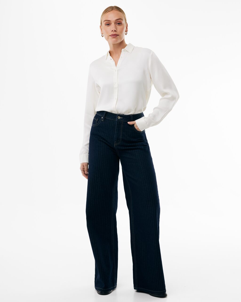 Satin blouse Mexx Chamomile - Off white