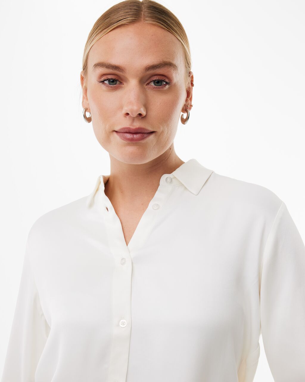 Satin blouse Mexx Chamomile - Off white