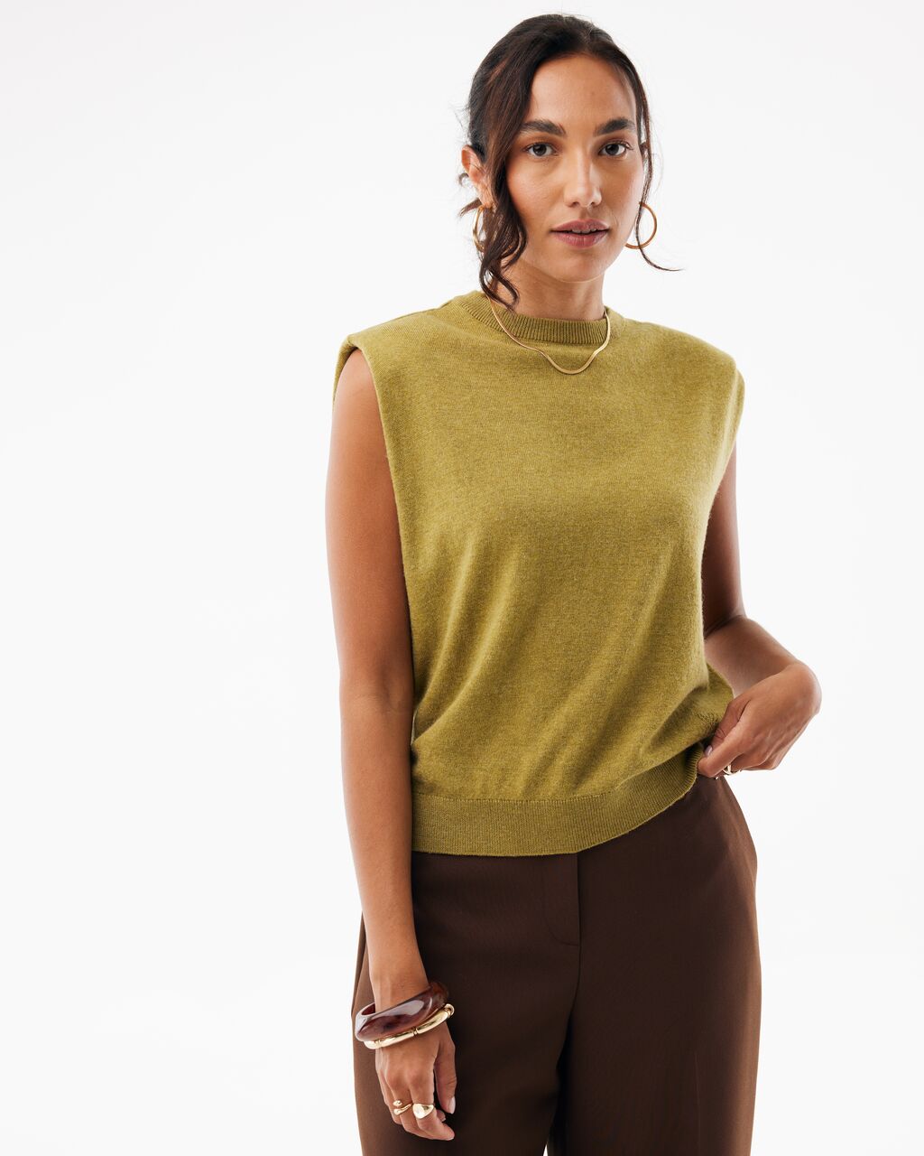 Knitted top Mexx Senna - Spicy green