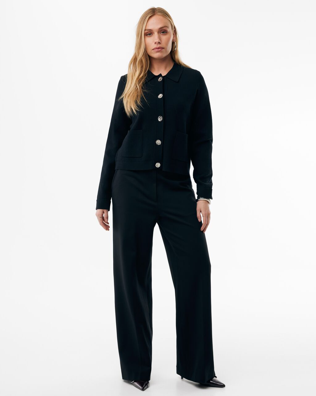 Cardigan Mexx knitted pocket jacket - Black