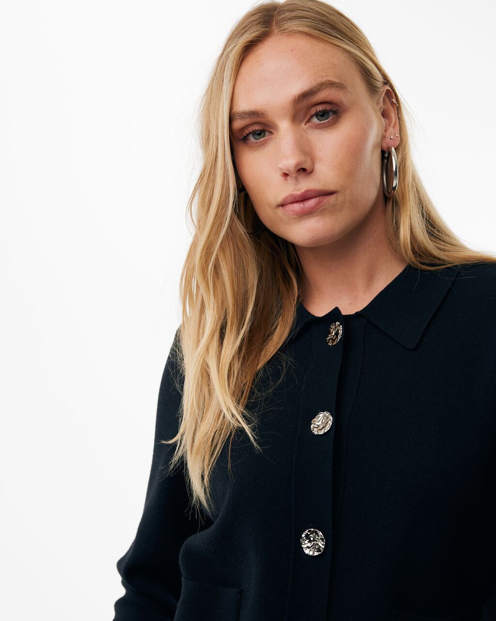 Cardigan Mexx knitted pocket jacket - Black
