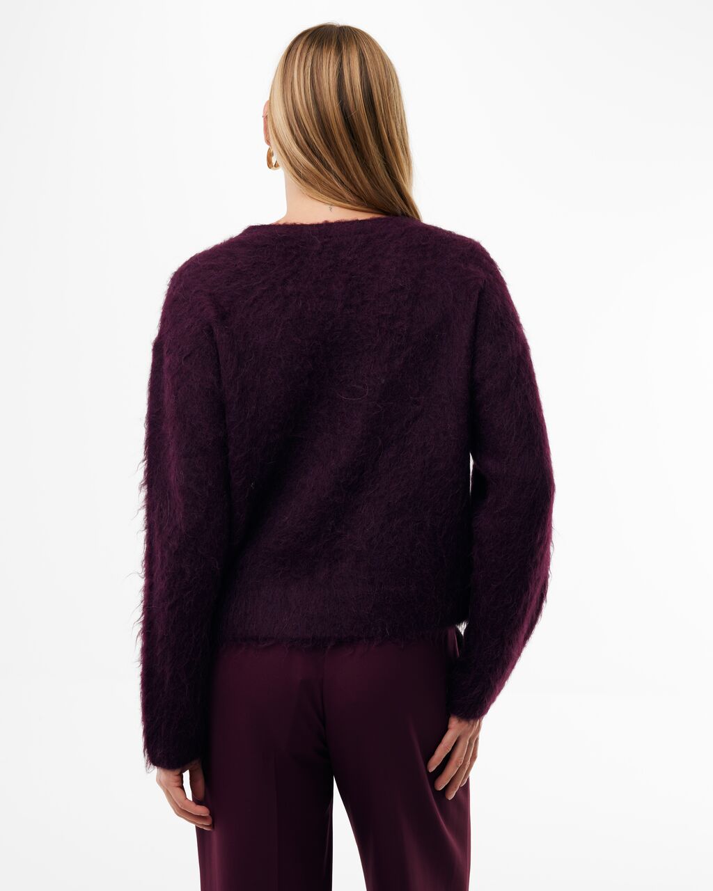 Cardigan Mexx hairy - Burgundy