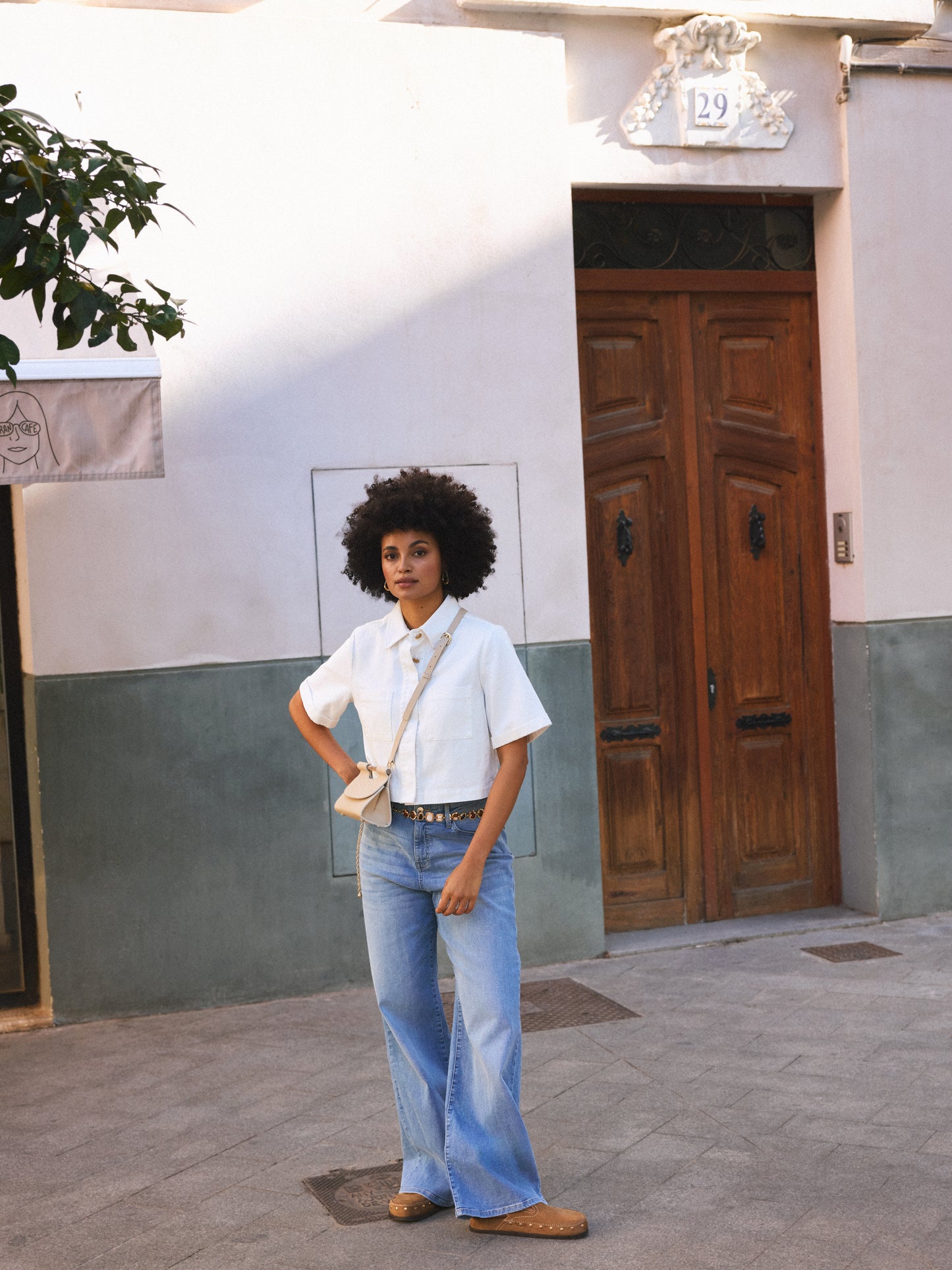 Short sleeve jacket Mexx - Off white