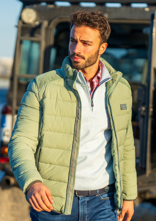Sweater N.Z.A. half zip - Ice blue melange