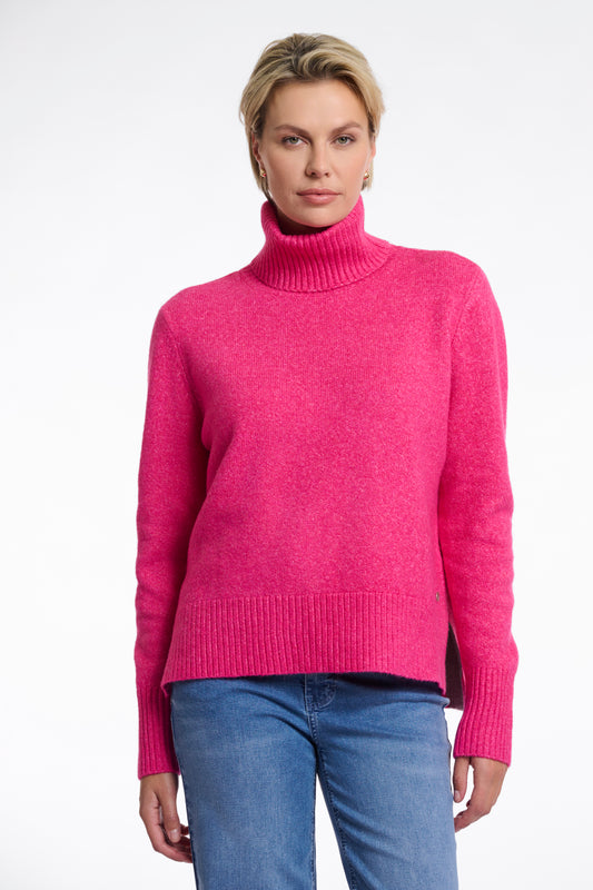 Trui Rino&Pelle Nanke turtleneck sweater - Deep pink