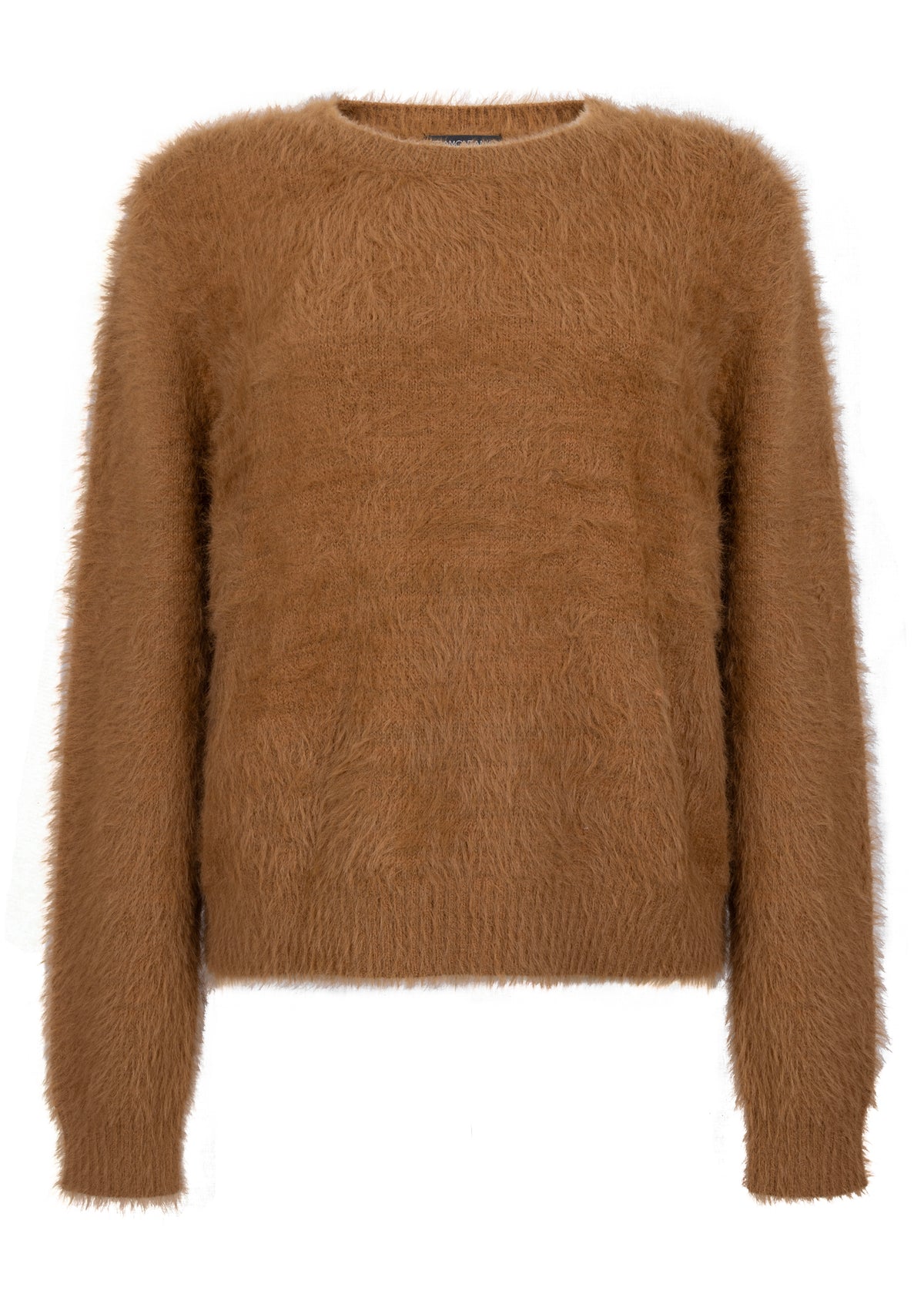 Trui Tramontana feather yarn jumper - Cinnamon melange