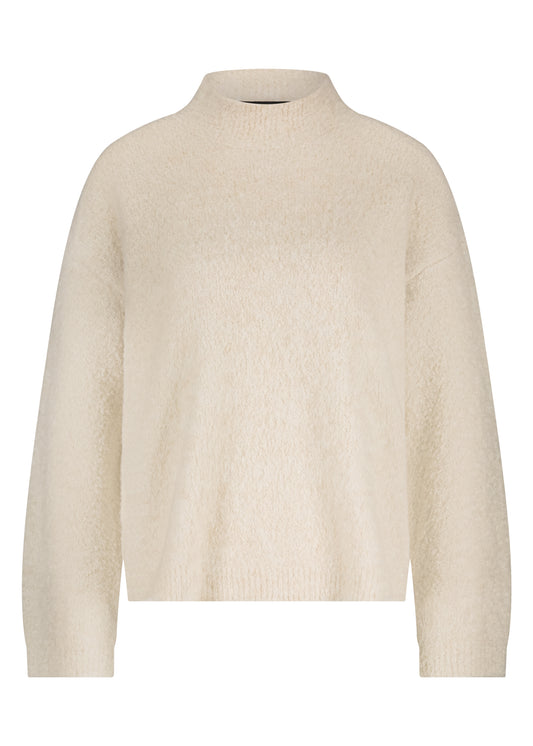Trui Tramontana turtle-neck bouclé - Stone