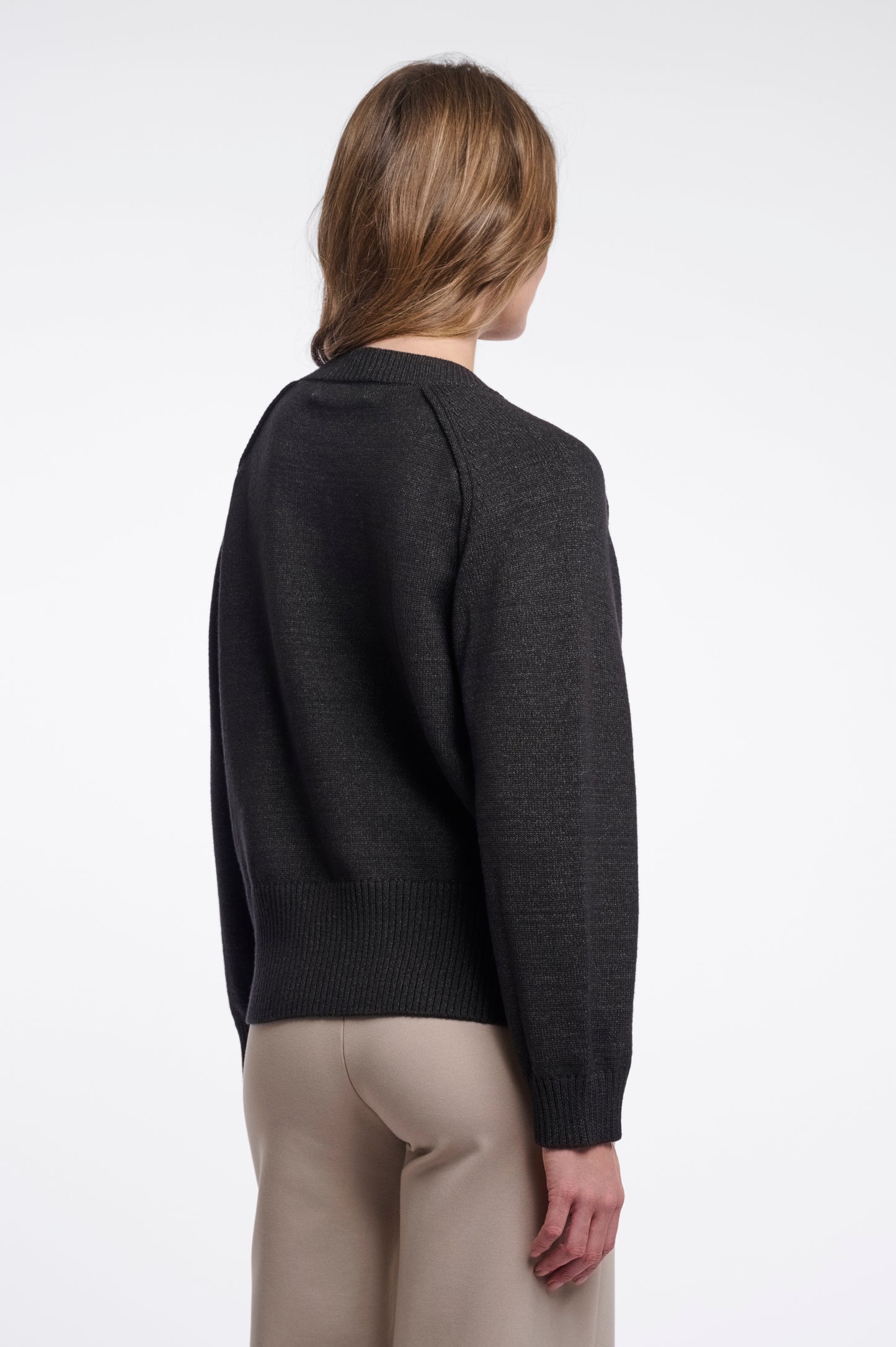 Trui Rino&Pelle Riana V-neck pullover - Hunter olive