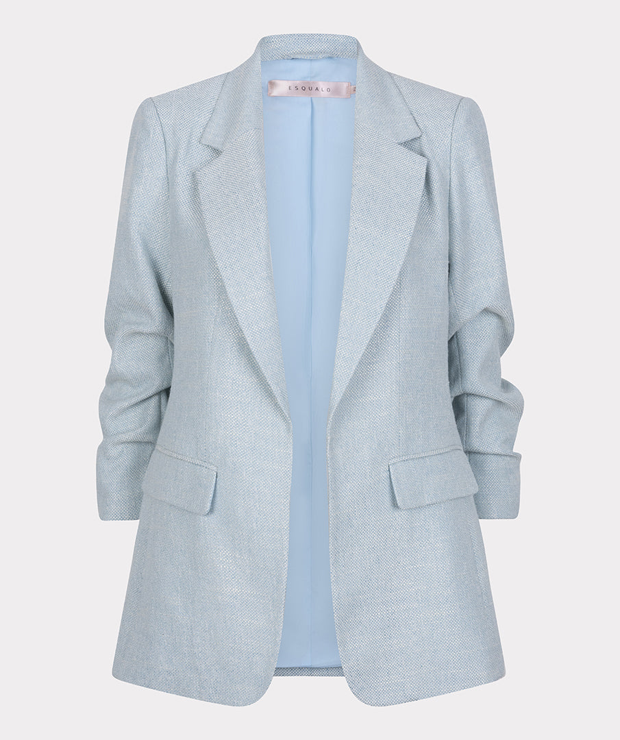 Blazer Esqualo linen look sky blue