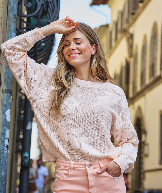 Trui Esqualo sweater fancy daisy knit