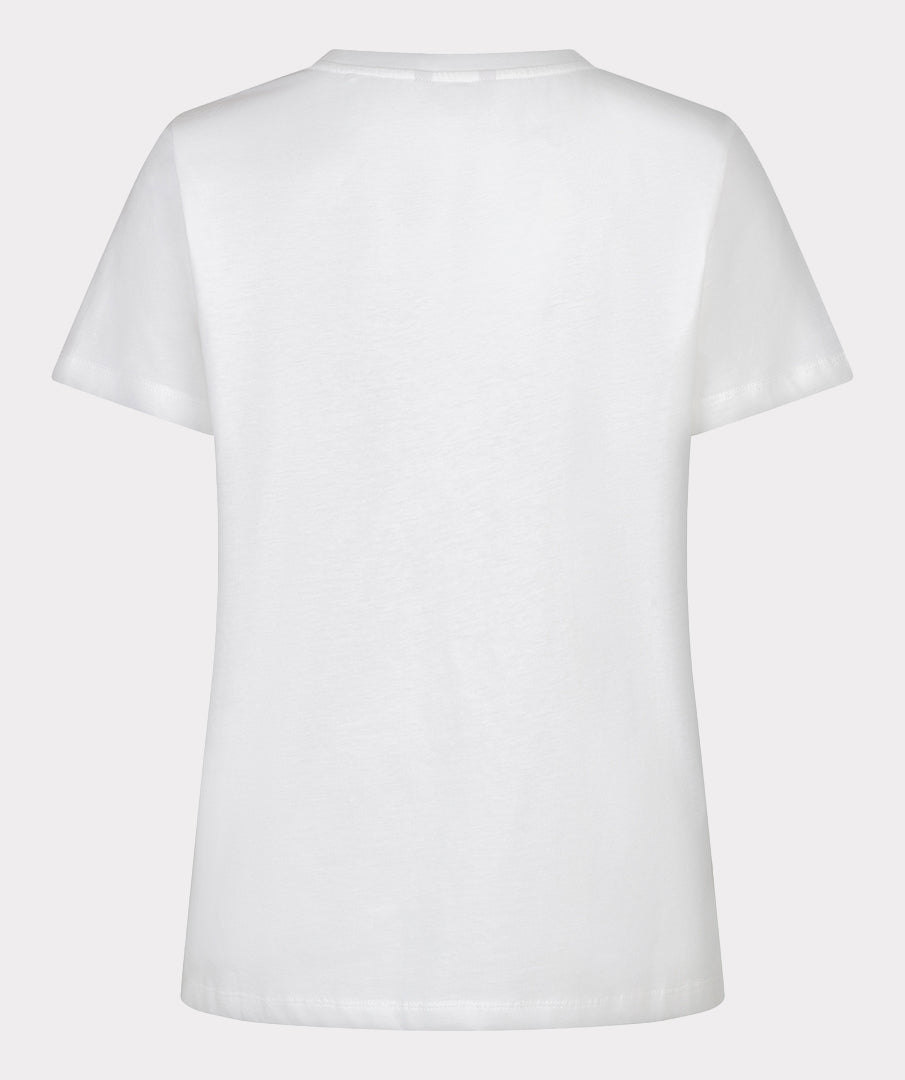 T-Shirt Esqualo 'Paris' - Off white/mint