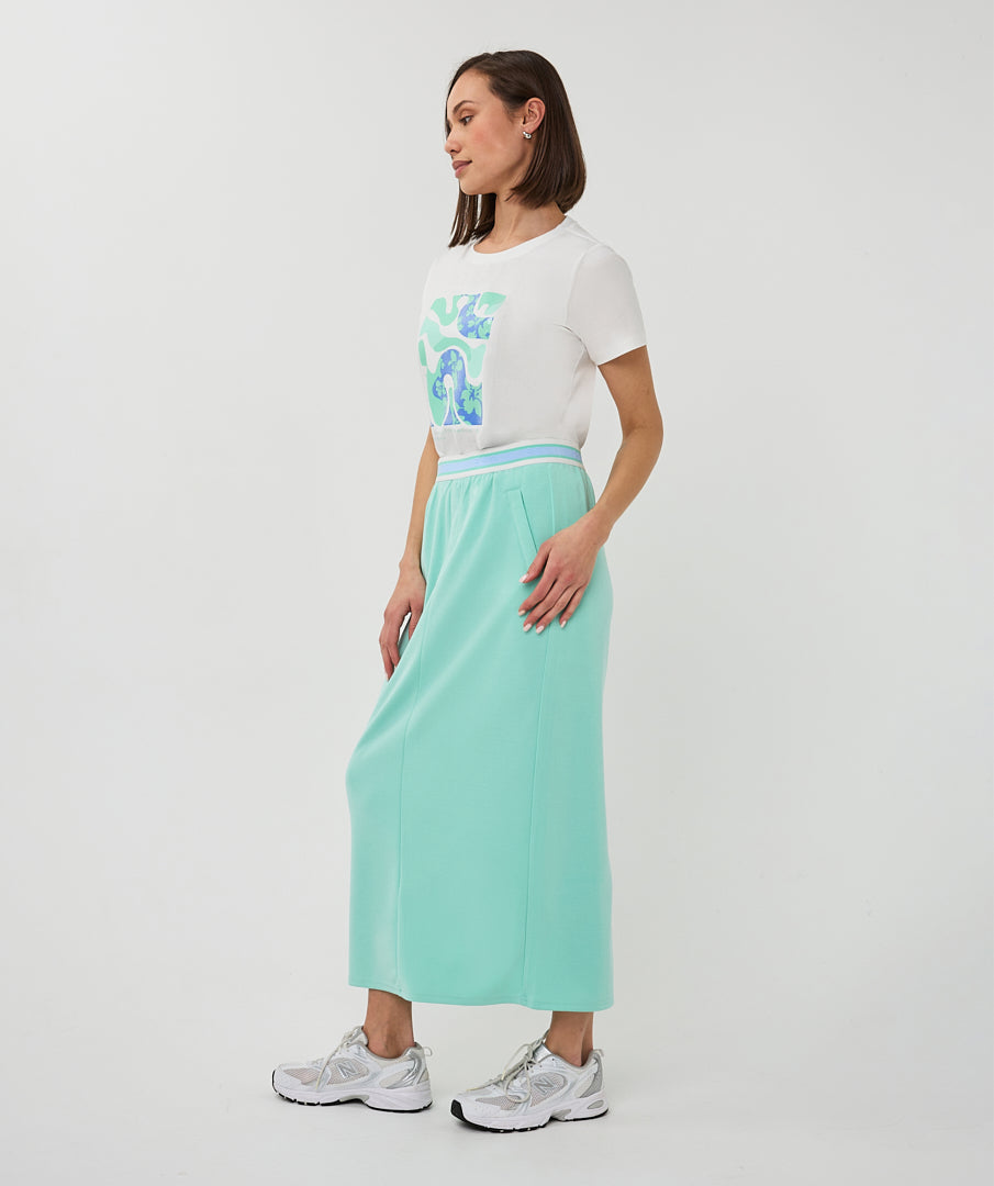 T-Shirt Esqualo 'Paris' - Off white/mint