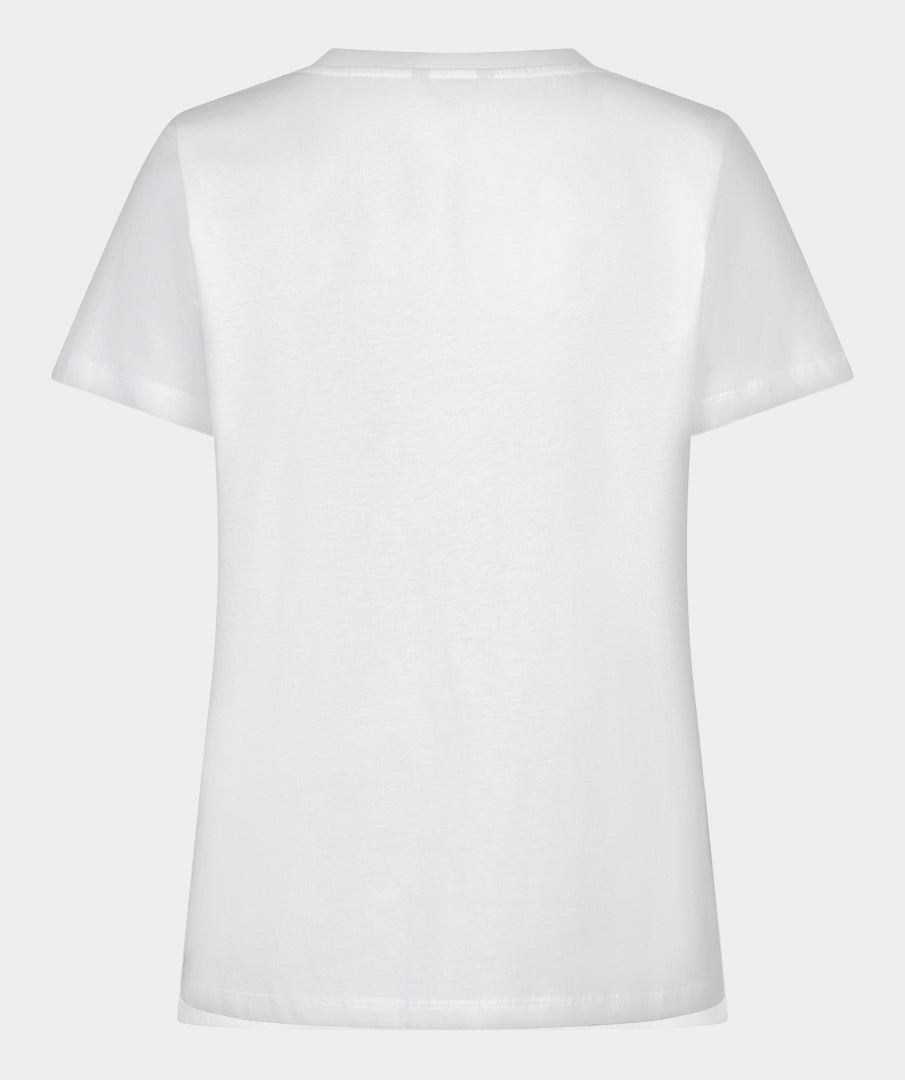 T-Shirt Esqualo 'Paris' - Off white/red