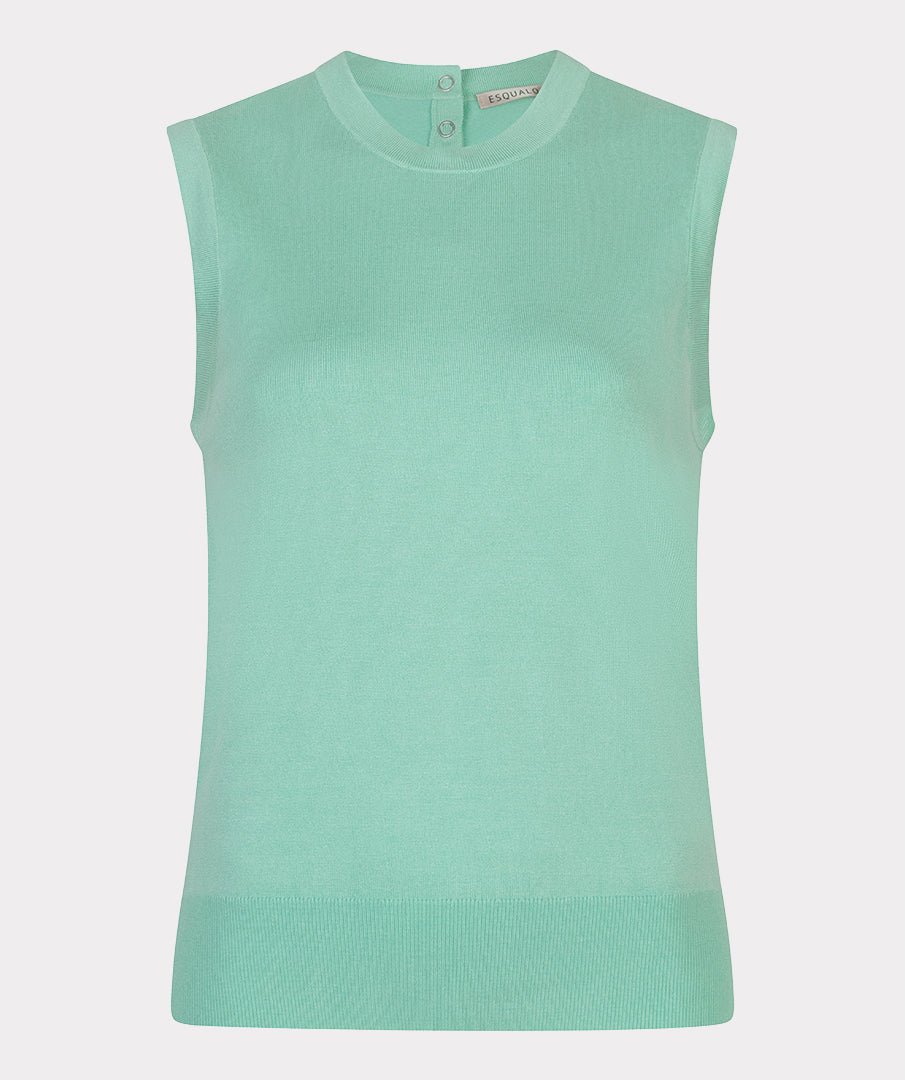 Top Esqualo slv/lss basic knit - Mint green