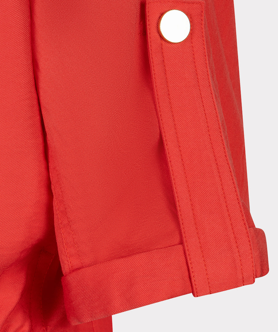 Jacket Esqualo s/slve slub - Chili red