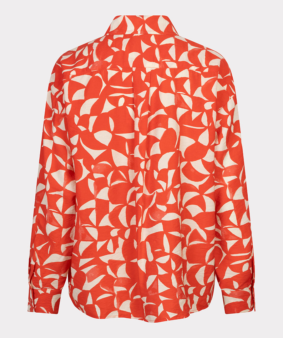Blouse Esqualo wide scarlet graphic