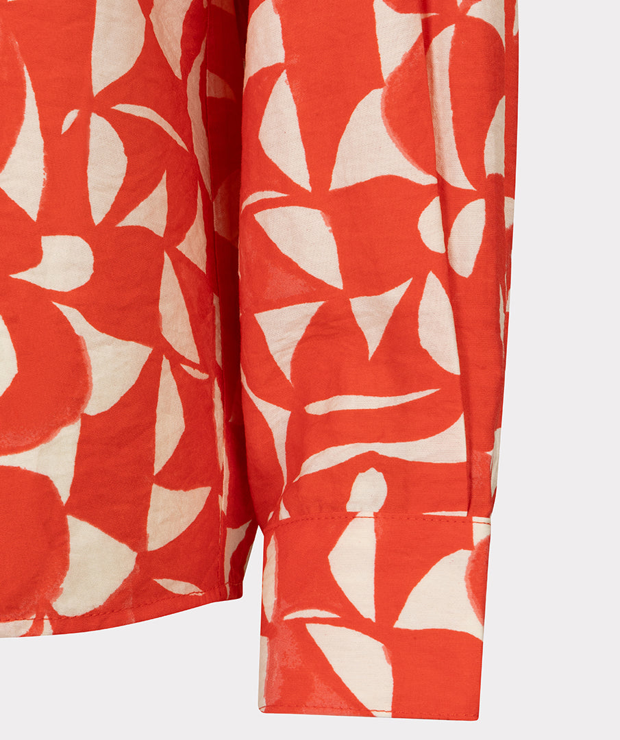 Blouse Esqualo wide scarlet graphic