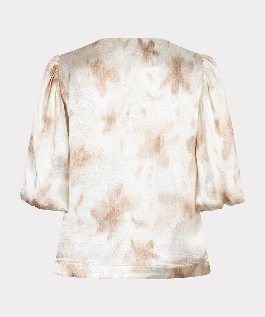 Blouse Esqualo blouse balloon sleve scarlet flowerpower