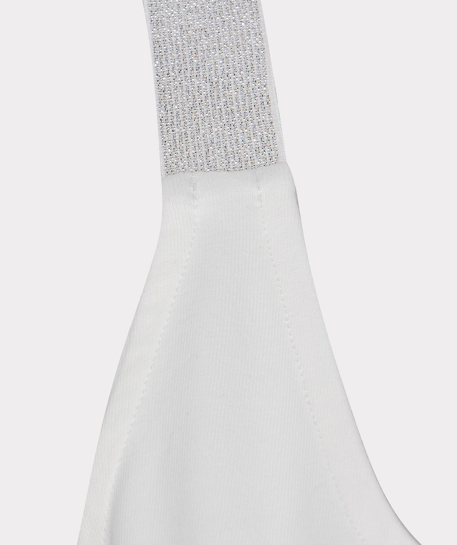 Top Esqualo singlet lurex straps - Off white