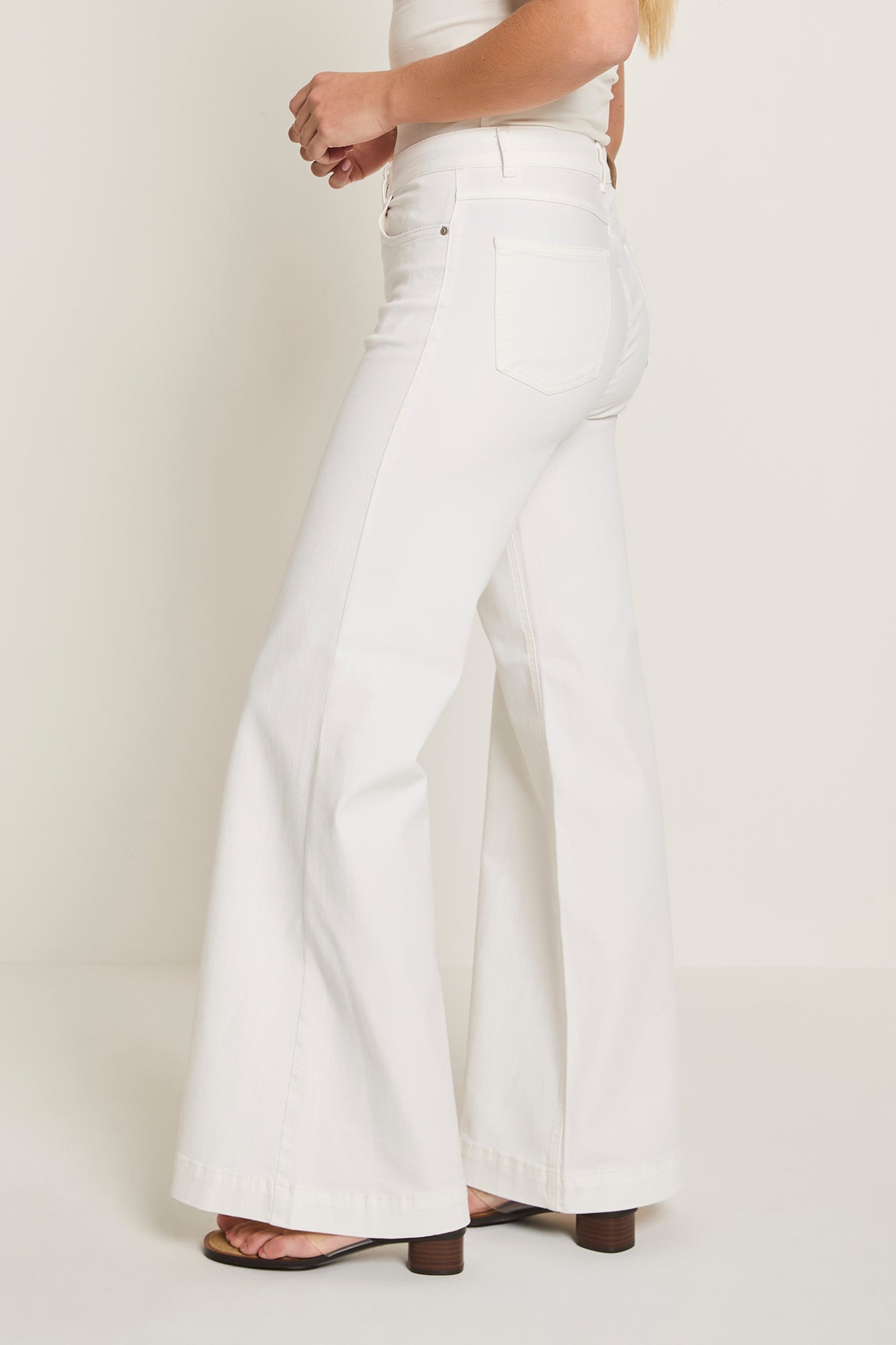 Broek Para Mi Scotty color denim - White