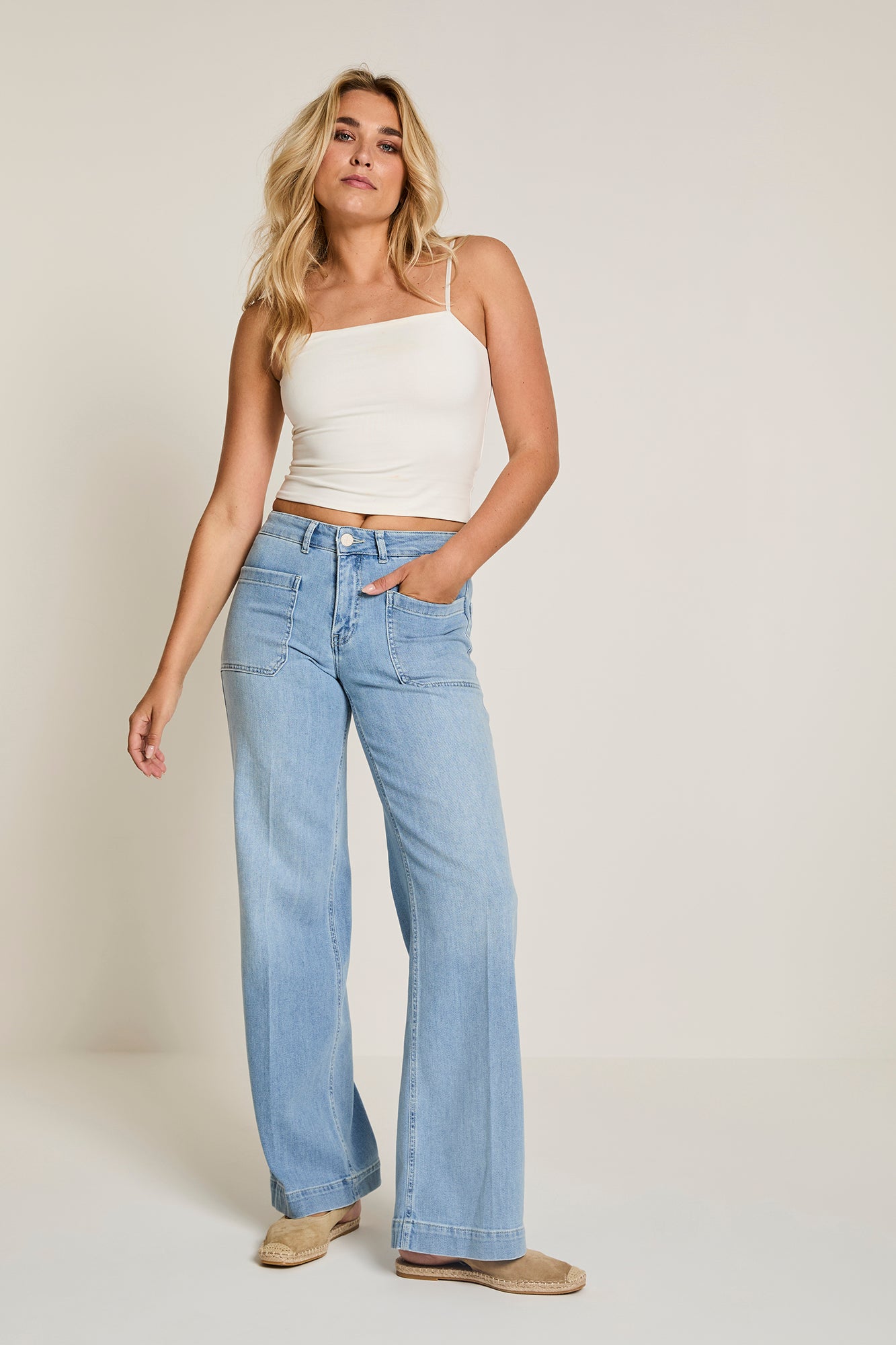 Broek Para Mi Mira (pocket) - D129 used sky