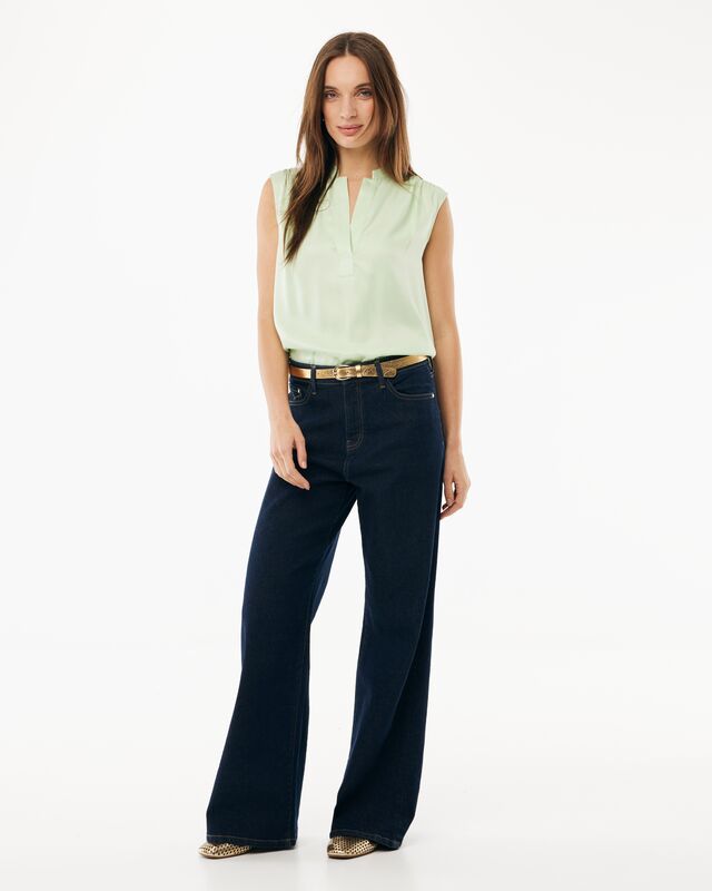 Blouse Mexx violet satin - Light green