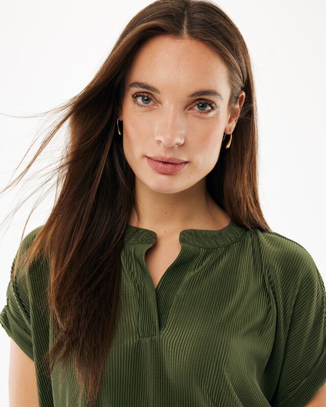 Top Mexx plisse - Warm green