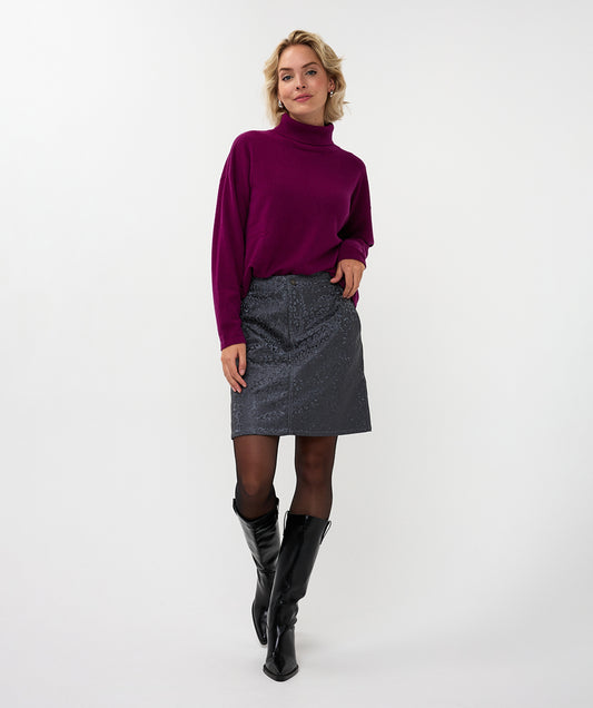 Rolkraag Esqualo 100% merinowool - Maroon