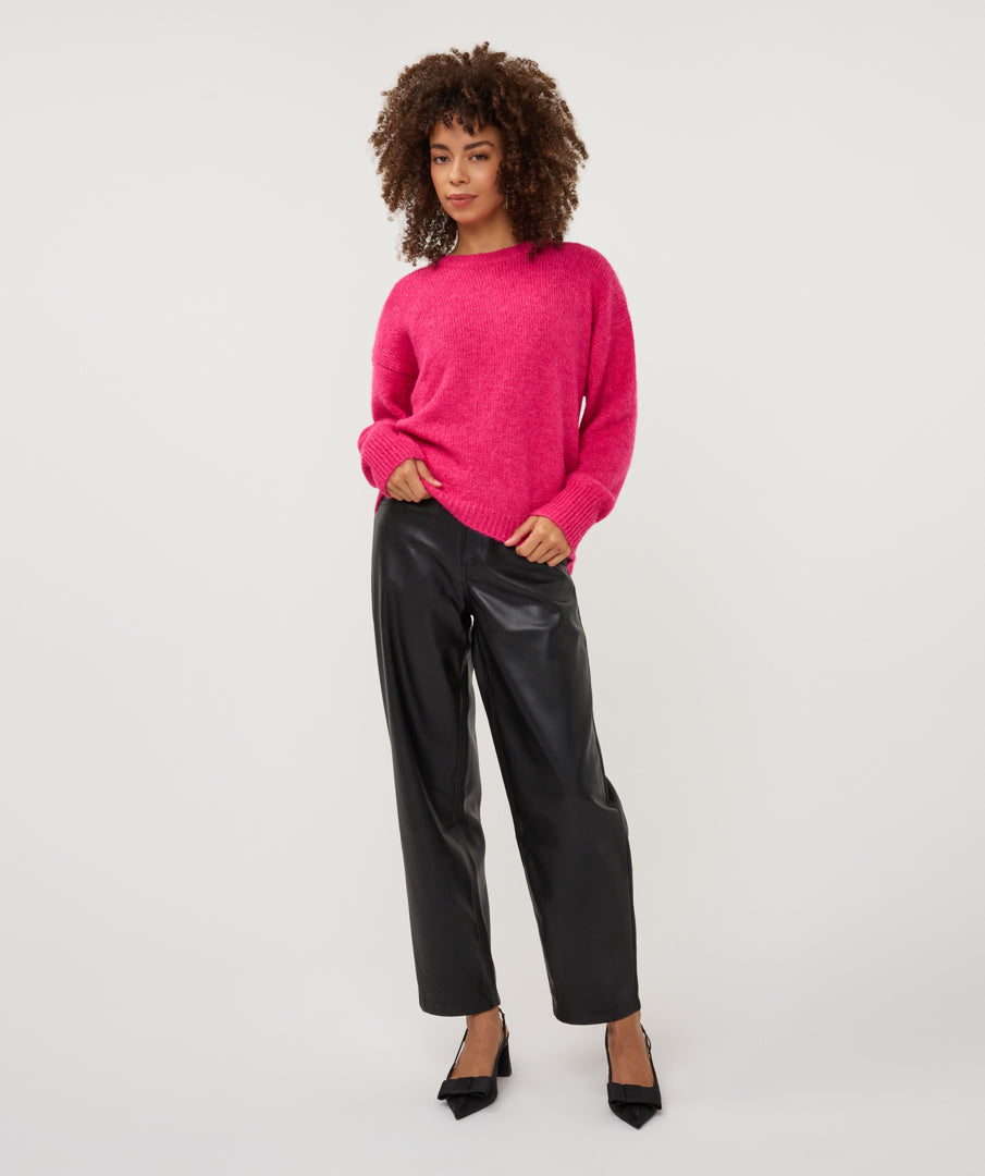 Trui Esqualo round neck - Berry
