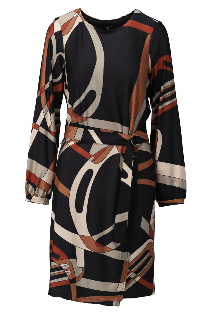 Jurk K-Design B339 ronde hals & design - P048