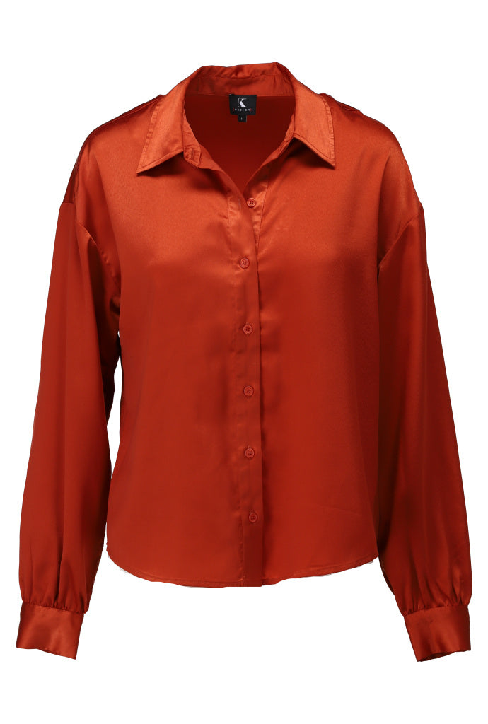 Blouse K-Design B777 oversized - Cinnabar