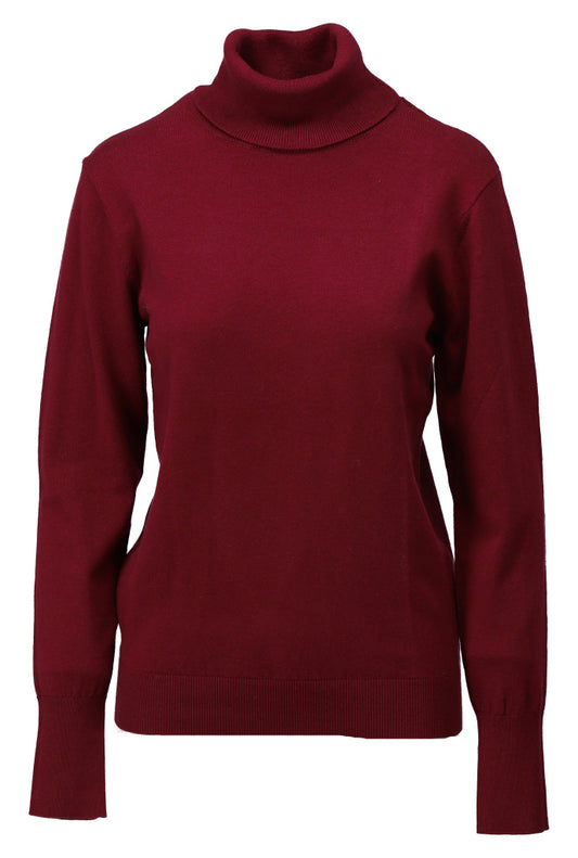Pull K-Design B873 met rolkraag - Burgundy