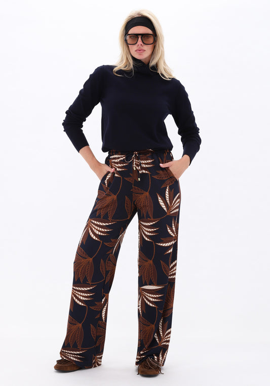 Broek K-Design D308 met botanische print P154