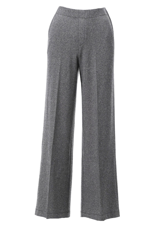 Broek Kdesign D415L broek met spikkel motief dark grey melange